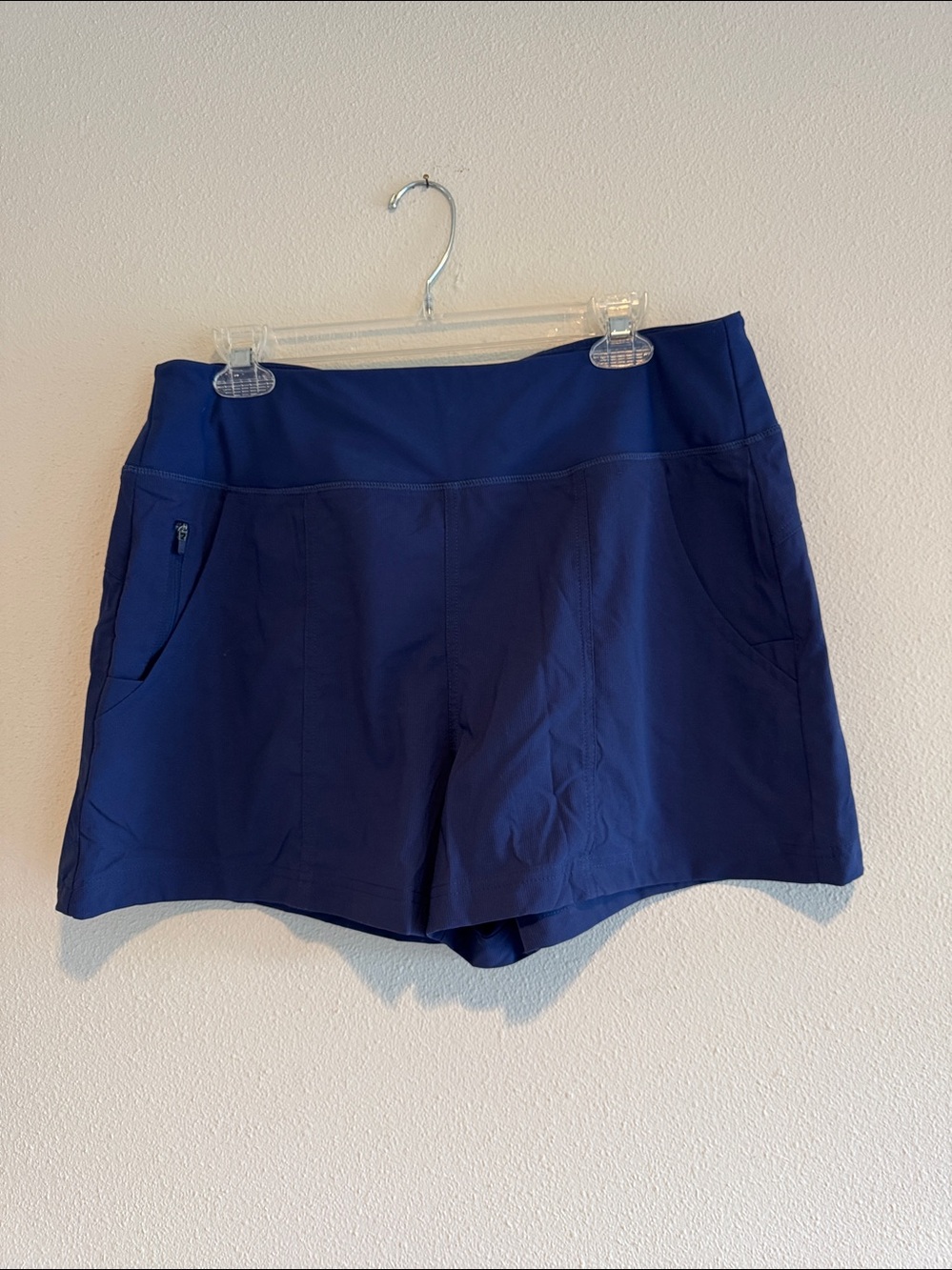 Navy Women’s Athletic Hiking  Shorts with Side Pockets